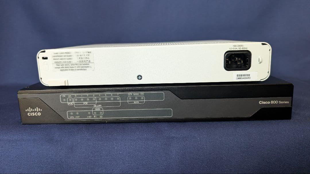 CCNA、CCNP】CISCO C891F、C2960 静音タイプ 2台セット pc台