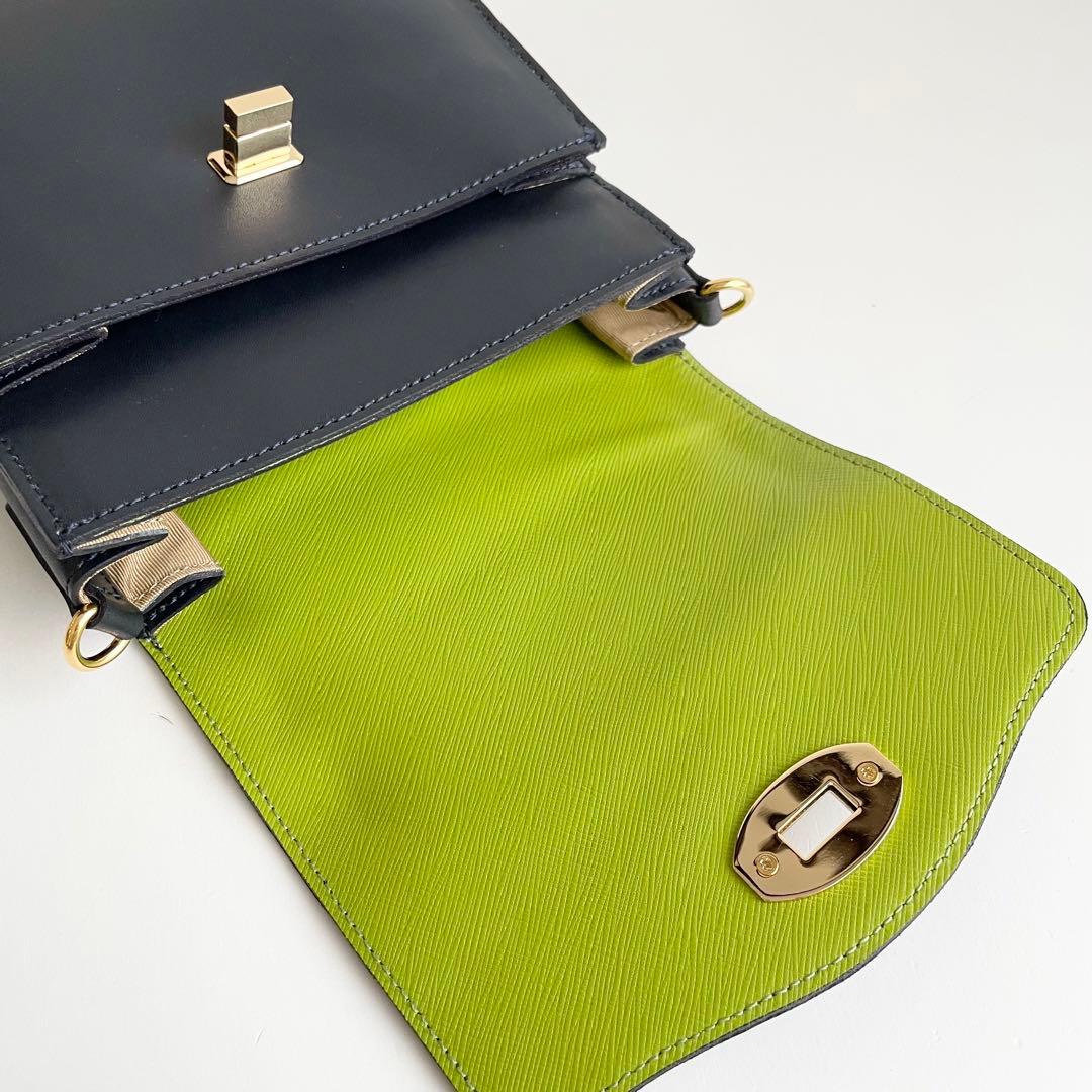 ADMJ ショルダーバッグ レクタングル ヴィッテリアルマ レザー 新品