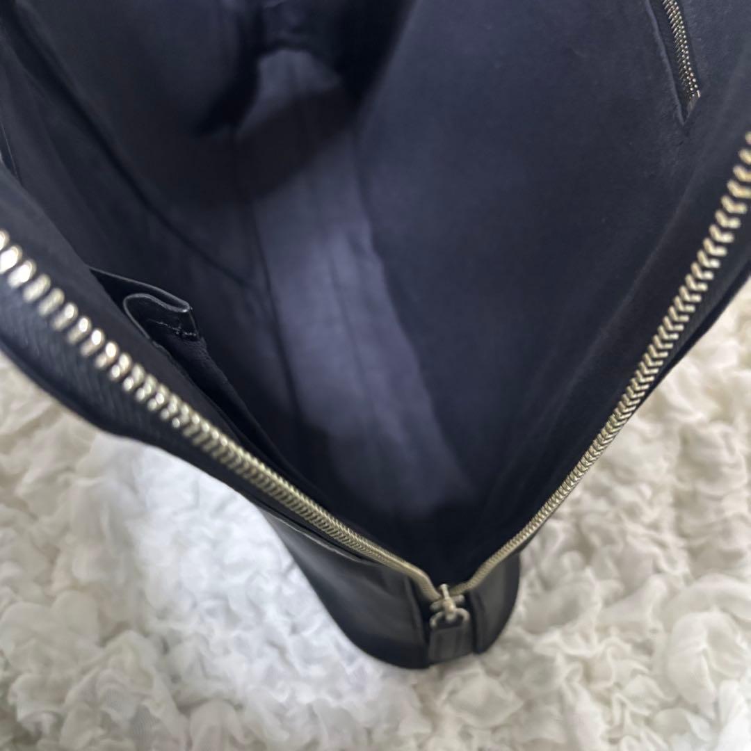 【希少】ビジネスレザーファクトリー 本革 ブリーフケース A4可 ブラック