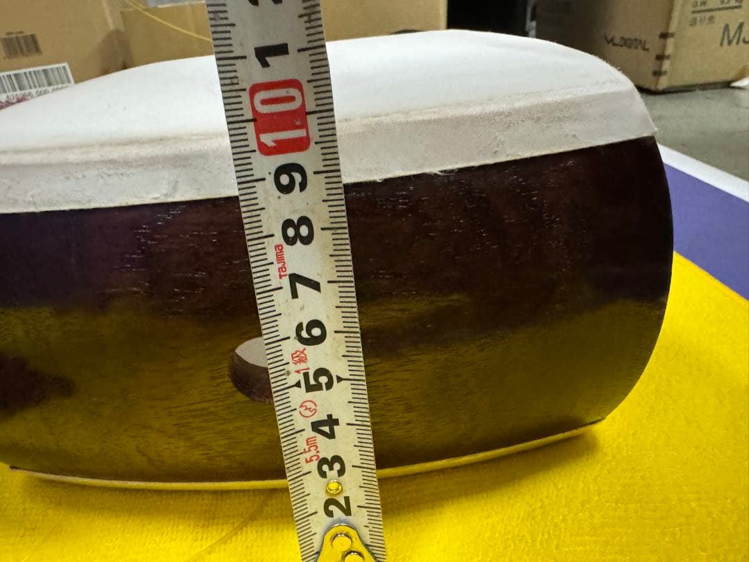 三味線　細棹　短棹　金細(K9金) 綾杉胴 k9