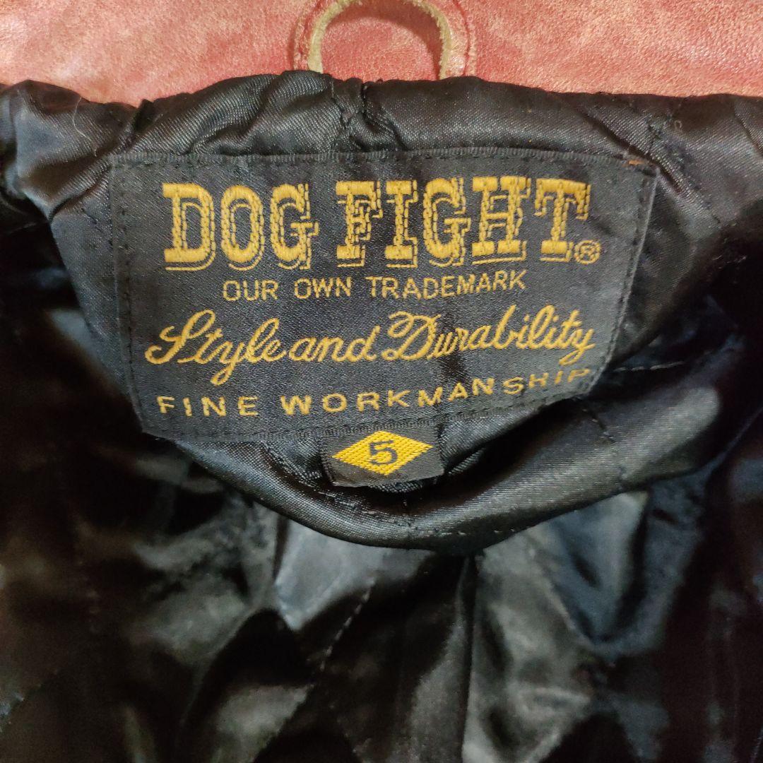 M*n様 レア 良品 ドッグファイト レザーシングルライダース レッド