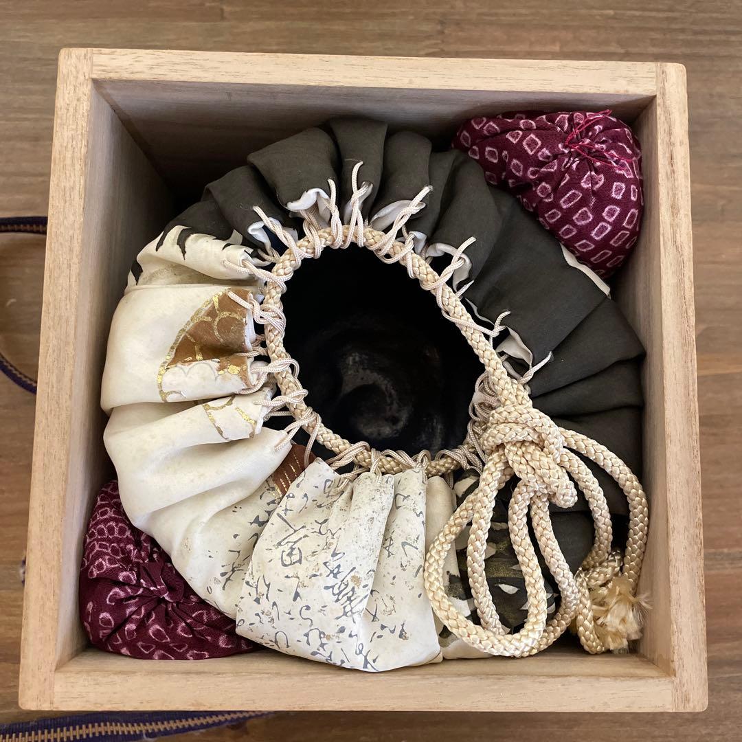 陶器 長春天山 窯変瑠璃茶碗 銘海の原 木箱入り - メルカリ