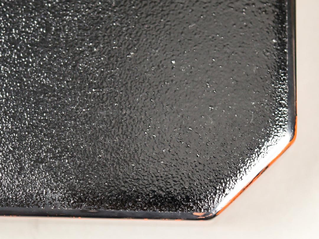 青紫園造 根来塗 脇取盆 共箱