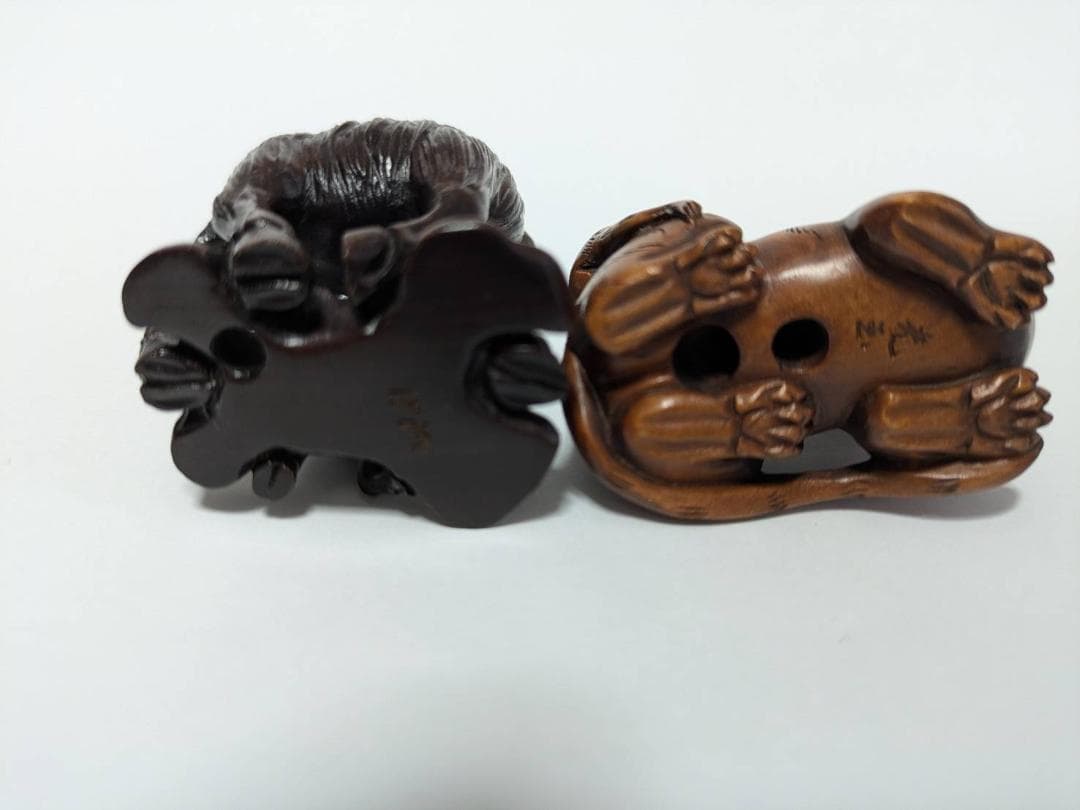 9点まとめ売り】 根付 七福神 動物 光玉 銘有り 美術品 コレクション