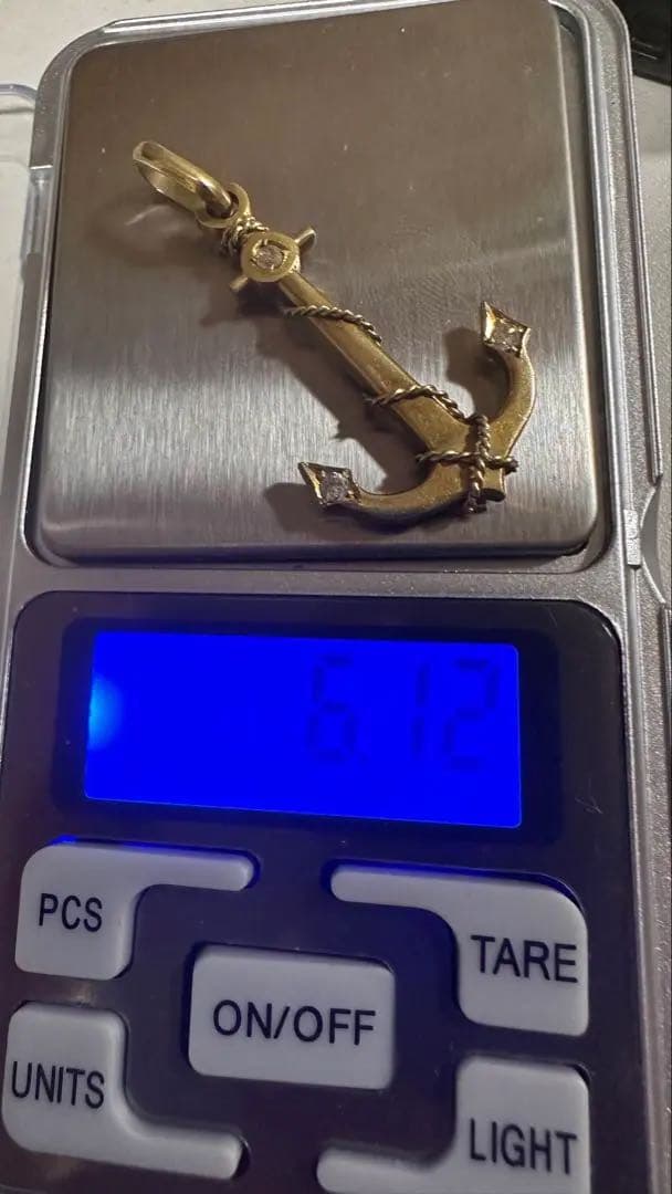 k15 金 アンカー型ペンダントトップ 6.12g