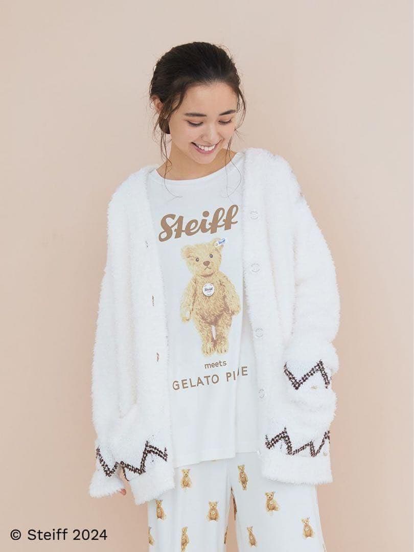 レア♡新品 ジェラートピケ【Steiff】フェアアイル柄カーディガン シュタイフ