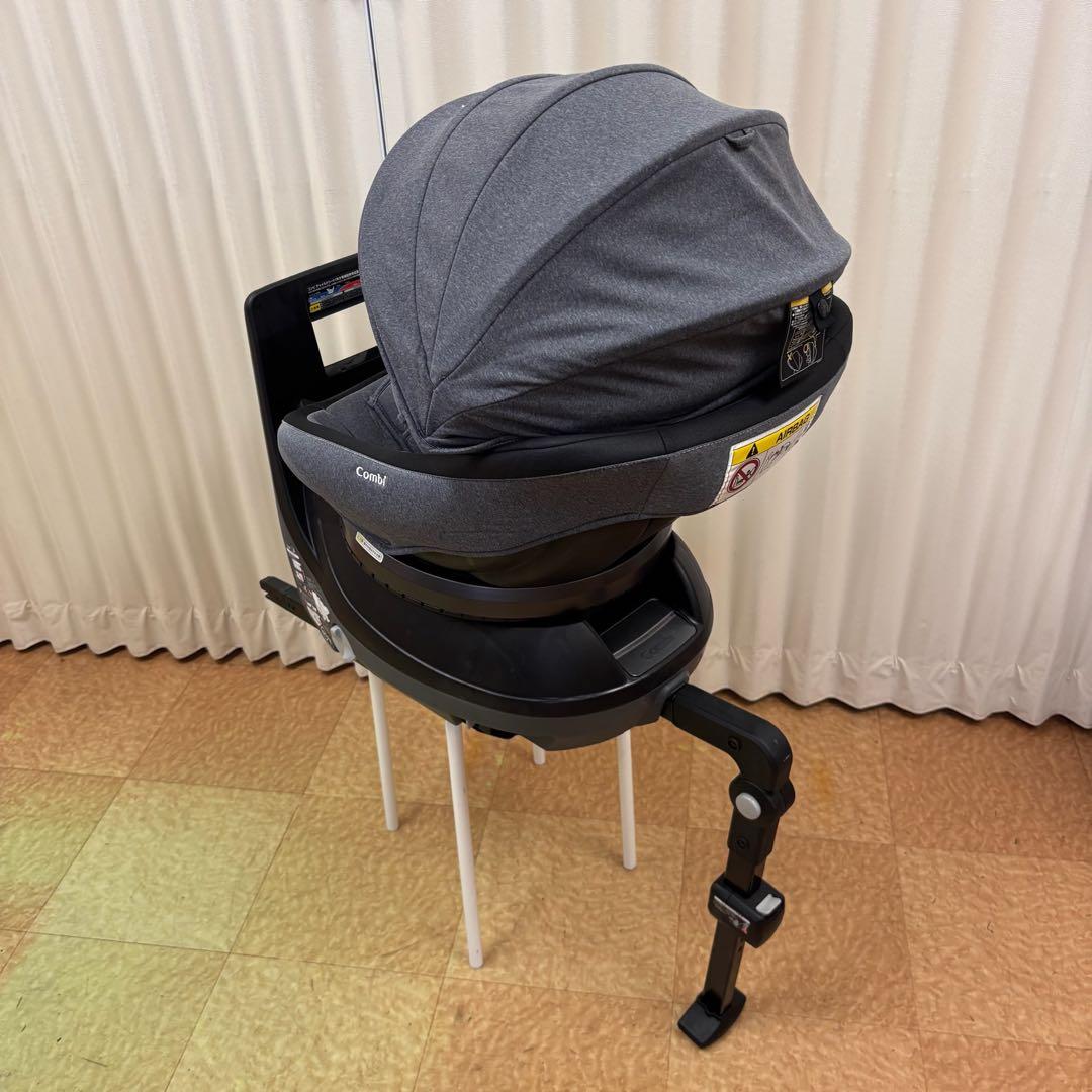 クリーニング済☆綺麗☆　コンビ　クルムーヴ　ISOFIX　エッグショック　グレー