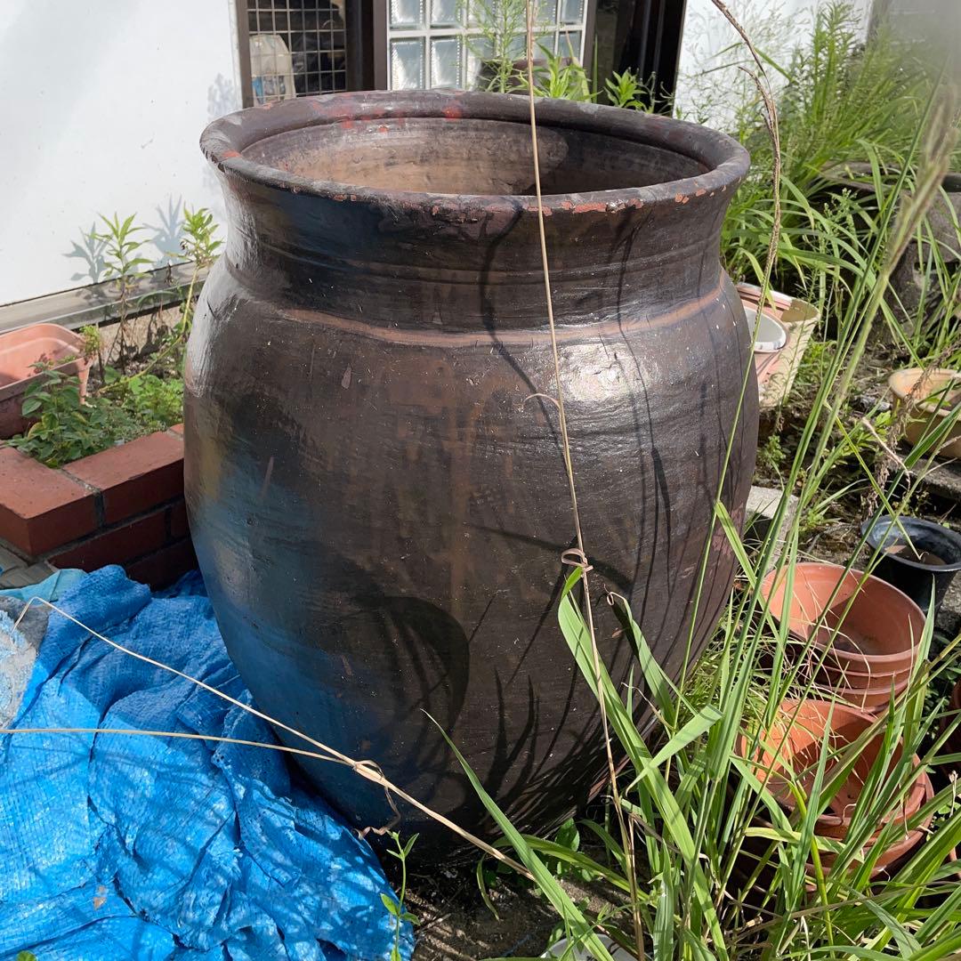 かりんこ③大甕　甕　カメ、水甕　水瓶　インテリア　オブジェ　金魚　メダカ ①大甕 甕 カメ、水甕 水瓶 インテリア オブジェ ガーデニング 金魚