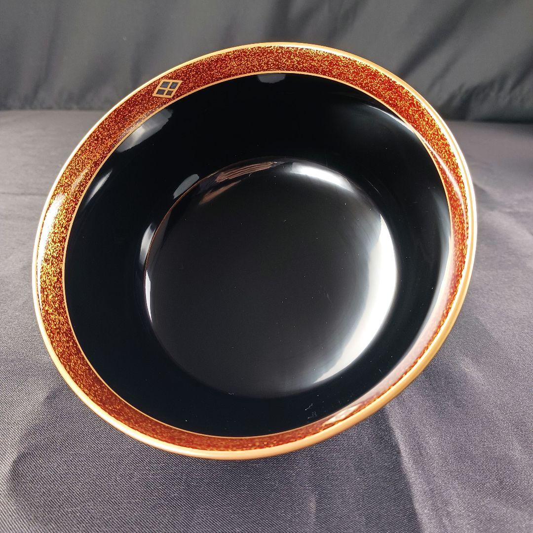 Y3112-3 懐石道具 漆器 金彩 金梨地 煮物椀 7客 共箱