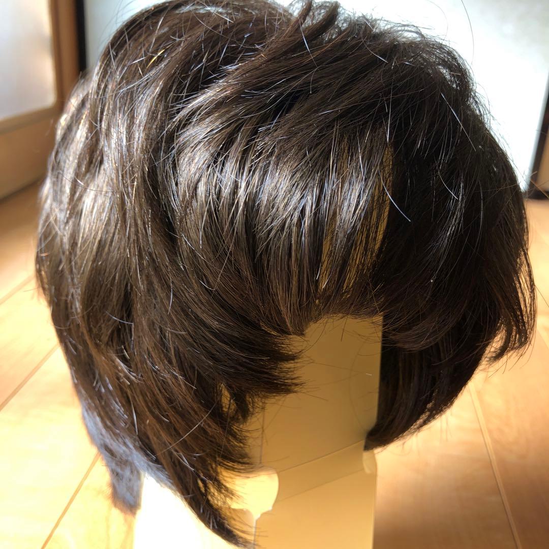 試着のみ(フォンテーヌ fontaine)ダークブラウン ショートフルウィッグ