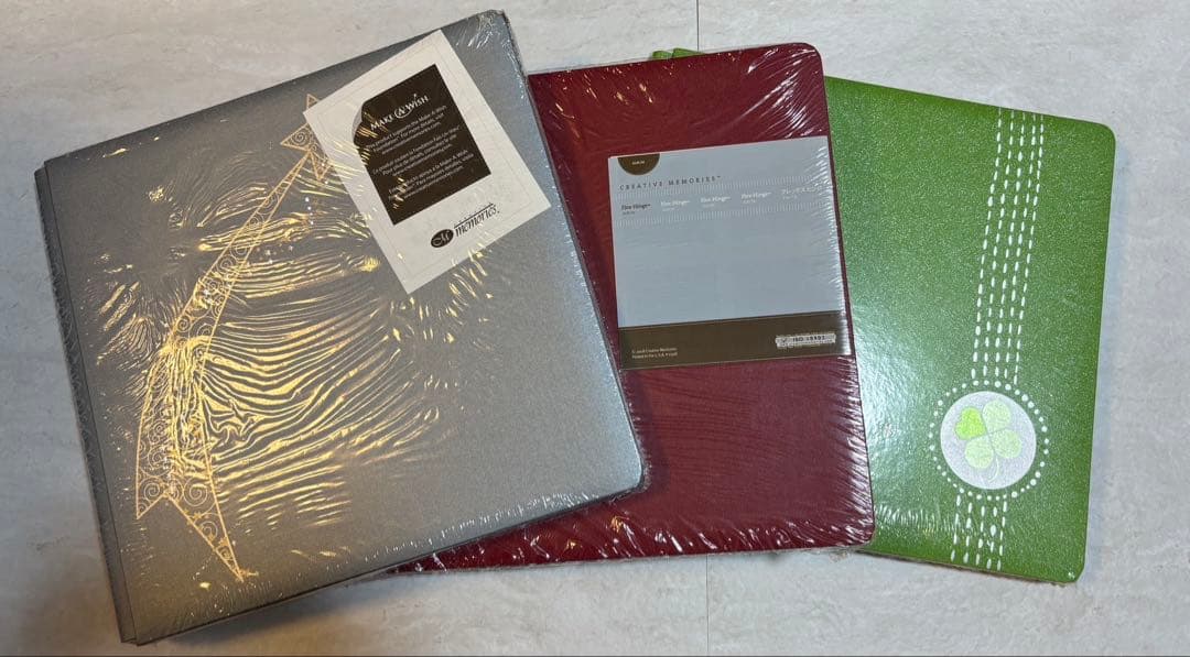 クリエイティブメモリーズ　12インチアルバムカバー3冊＋ナチュラル台紙2パック クリエイティブメモリーズ アルバムカバー＋白台紙＋台紙カバー3点セット