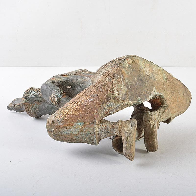 仏教美術　古銅青銅　チベット仏　仏像　置物　C　R6026