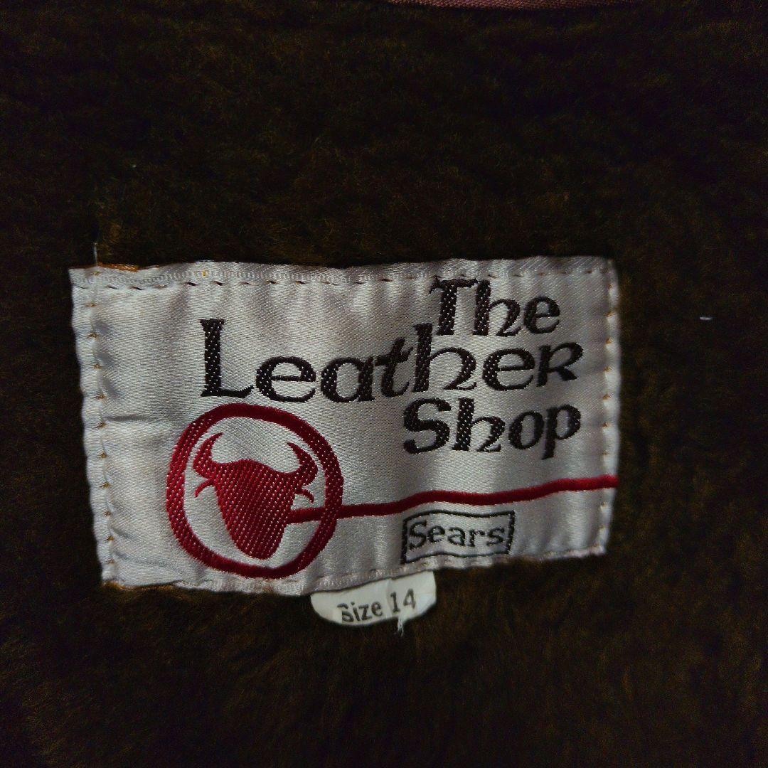 70s 80s シアーズ Sears シングルライダース 短丈 レザージャケット