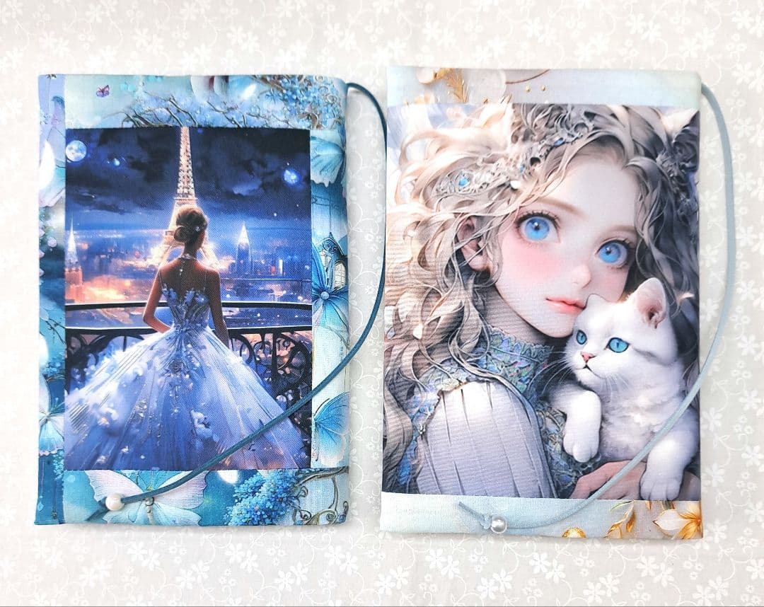 ねこのこ★プロフ必読★②ブックカバー、ポーチ