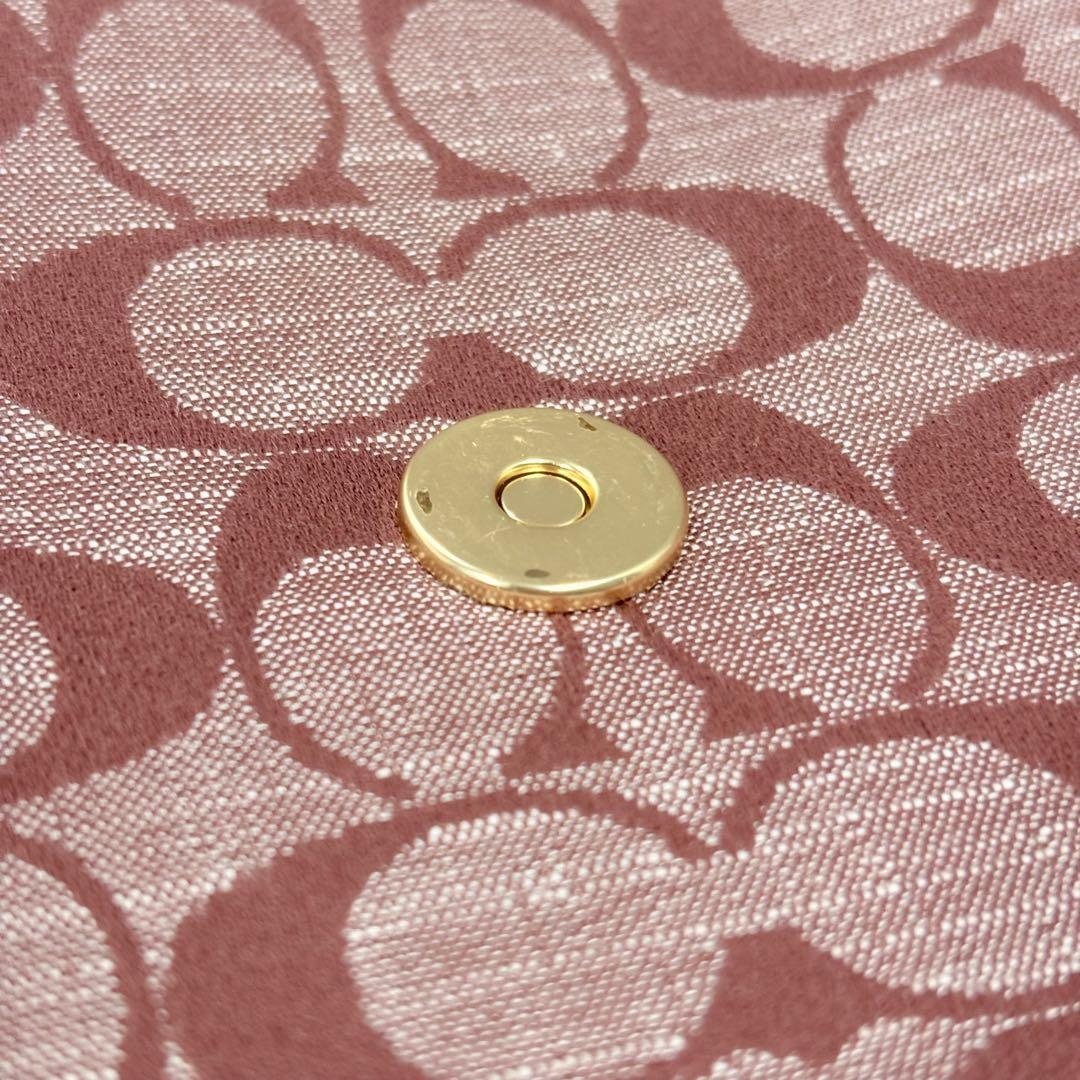 美品 COACH コーチ ハンドバッグ モーガン ショルダーバッグ シグネチャー