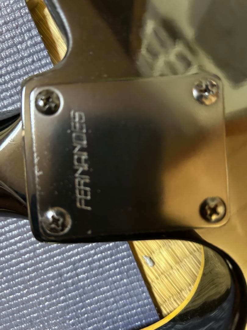 ブラック エレキギター フェルナンデス、状態良い