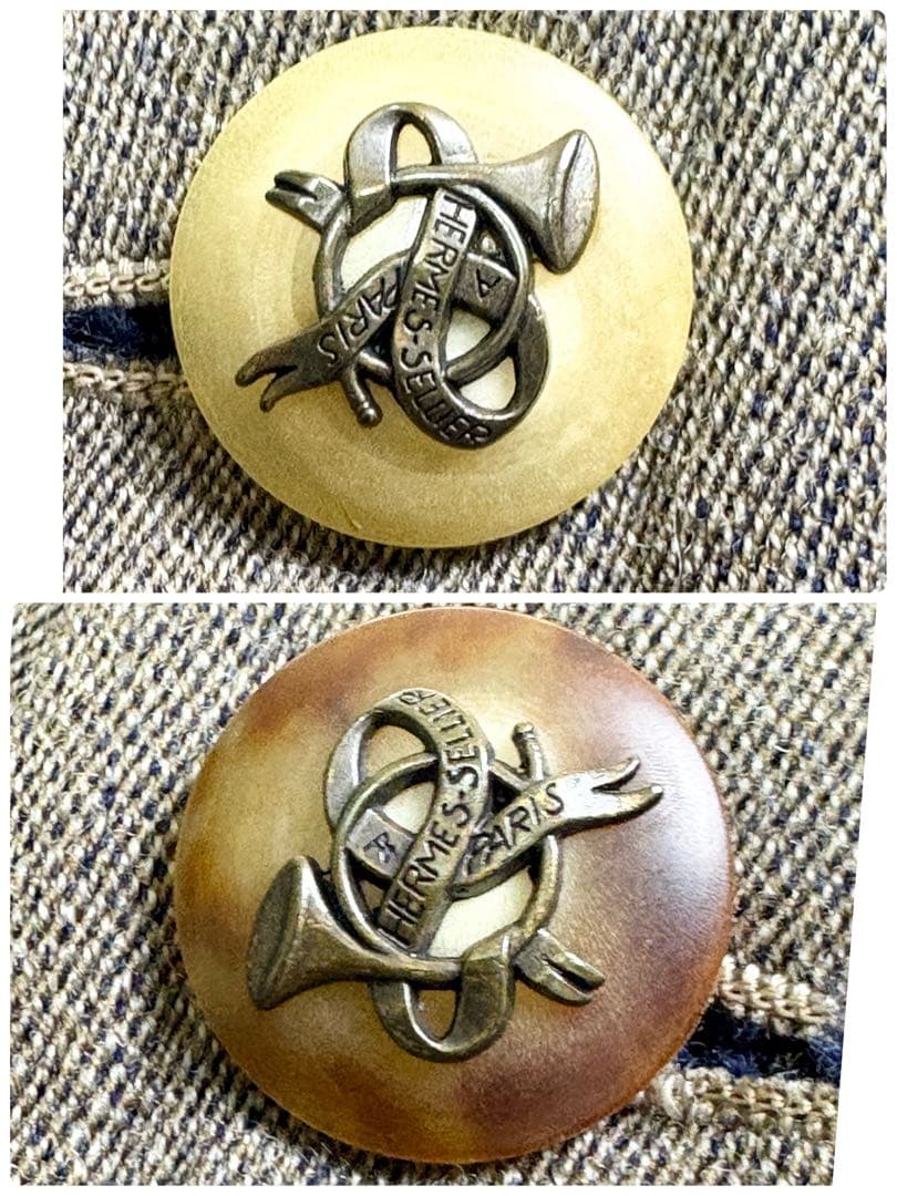 希少✨️ホルンボタン エルメス フレアスカート ウール 36