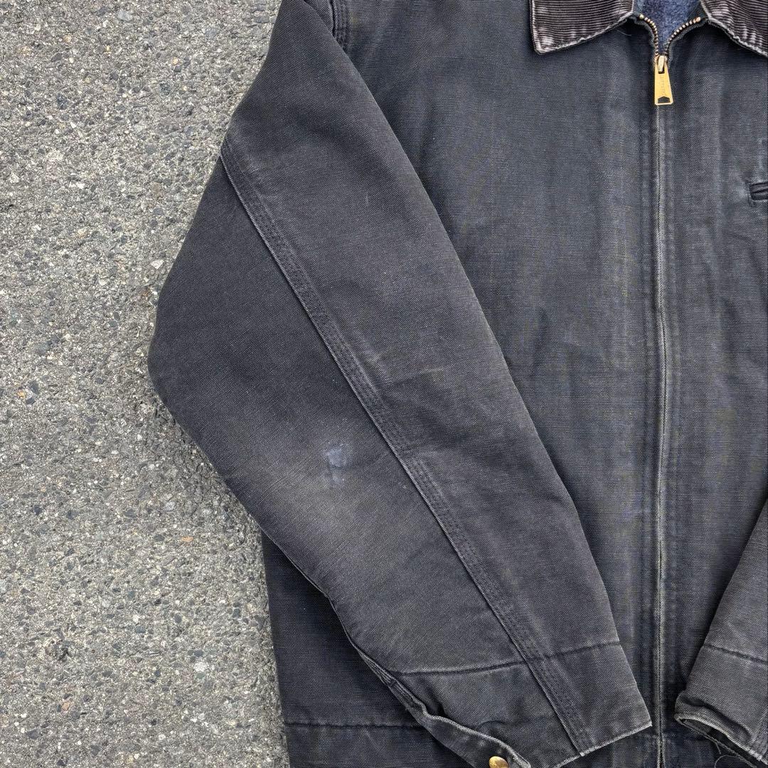 Carhartt デトロイトジャケット ブラック コーデュロイ襟 USA
