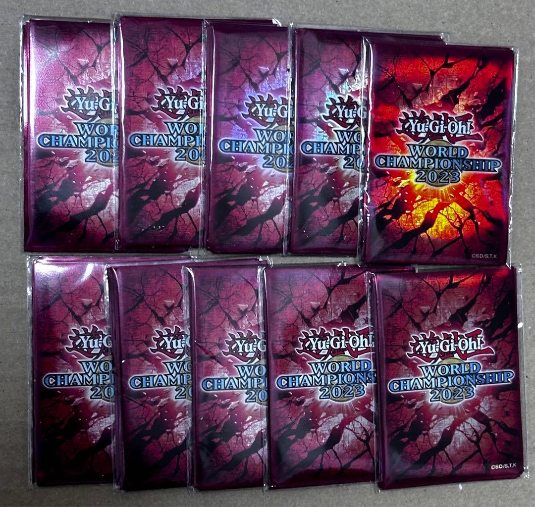 遊戯王 WCS2023 スリーブ レッドver 未開封 80枚セット