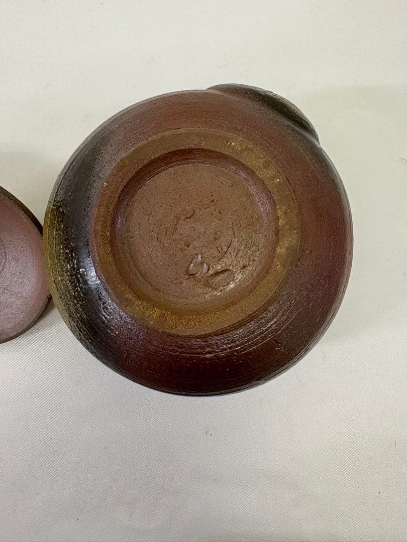 備前焼 奥本健一 宝瓶 瓢箪摘宝瓶 共箱