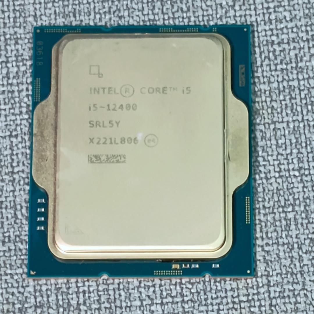 □Intel Core i5-12400 CPUとクーラー 動作未確認 □Intel Core i5