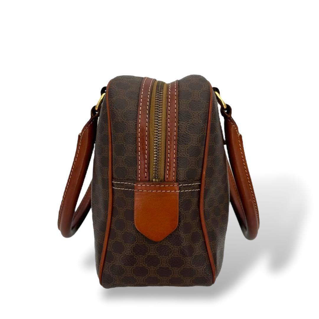 美品　セリーヌ マカダム　ハンドバッグ　ミニボストン　2way ショルダー