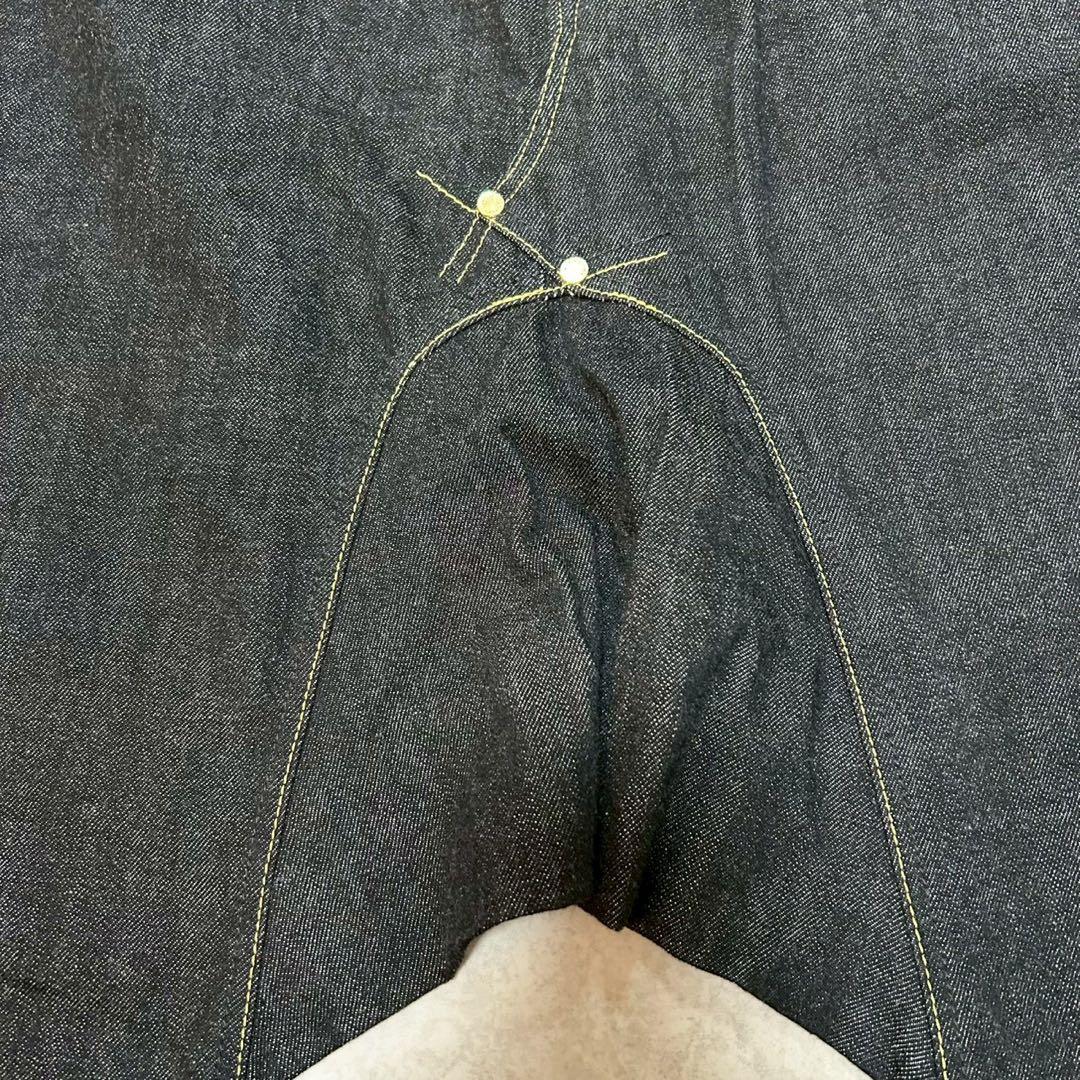 フミト ガンリュウ デニムサルエルパンツ オーガニック