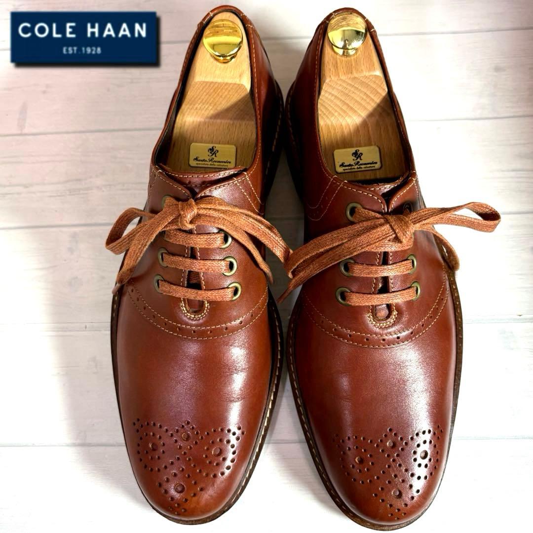 美品■コールハーン■サドルシューズ✨ブローグシューズ メダリオン セレモニー
