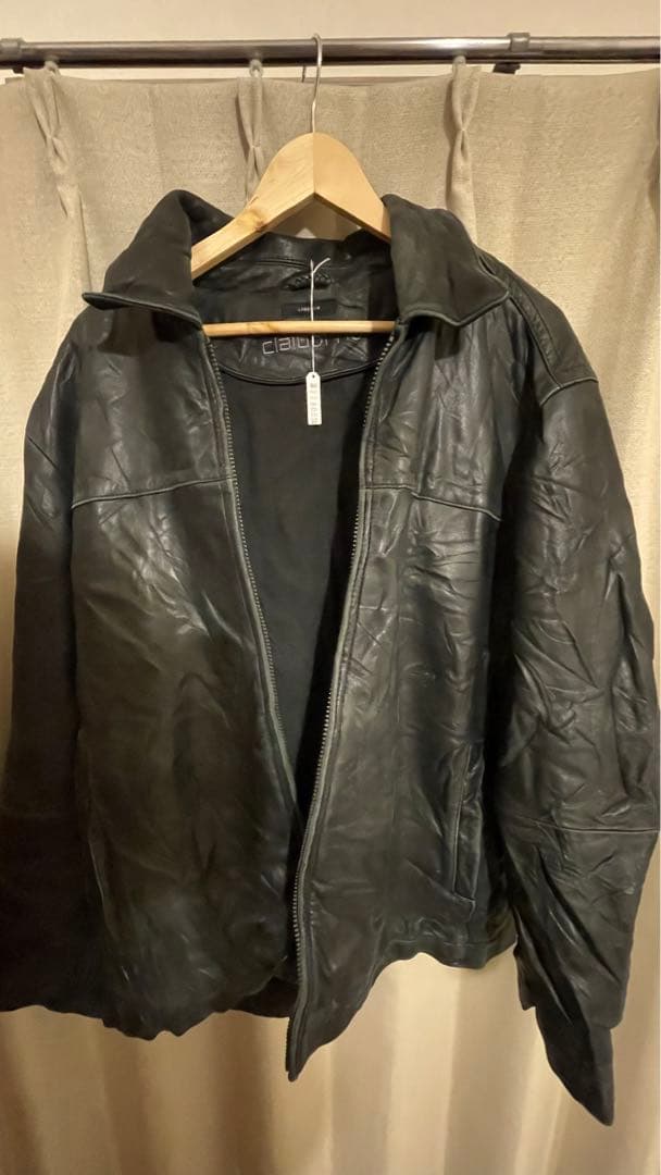 claiborneレザージャケット(古着) レザージャケット XXL オーバー
