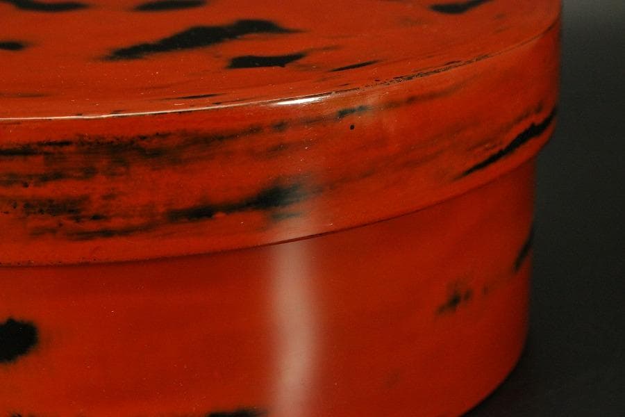 煎茶 根来 塗 茶櫃 旧家蔵出 送料無料(P118)