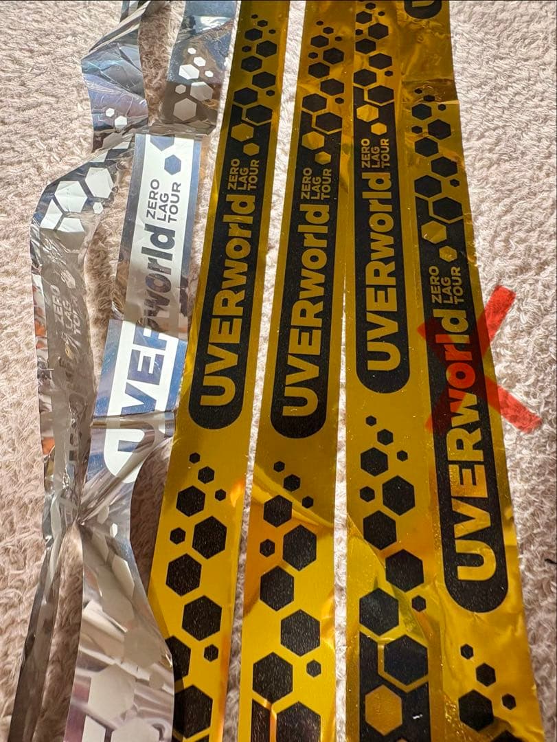 UVERworld ZERO LAG TOUR 金・銀テープ - メルカリ