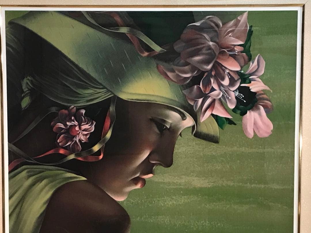 マーティロ・マヌキアン「春」シルクスクリーン直筆サイン