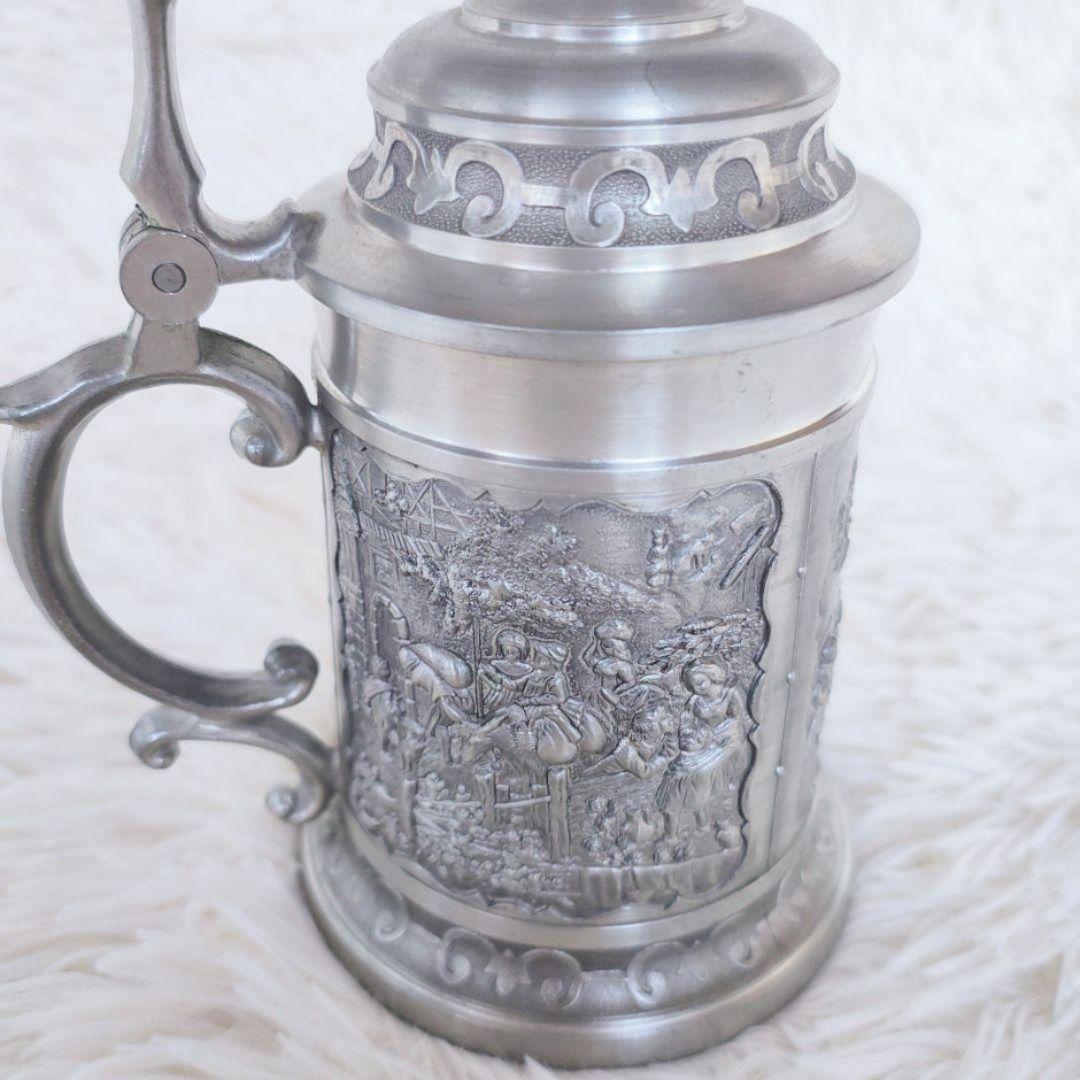 ピューター ビアマグ ビアジョッキ アンティーク ヴィンテージ 錫製