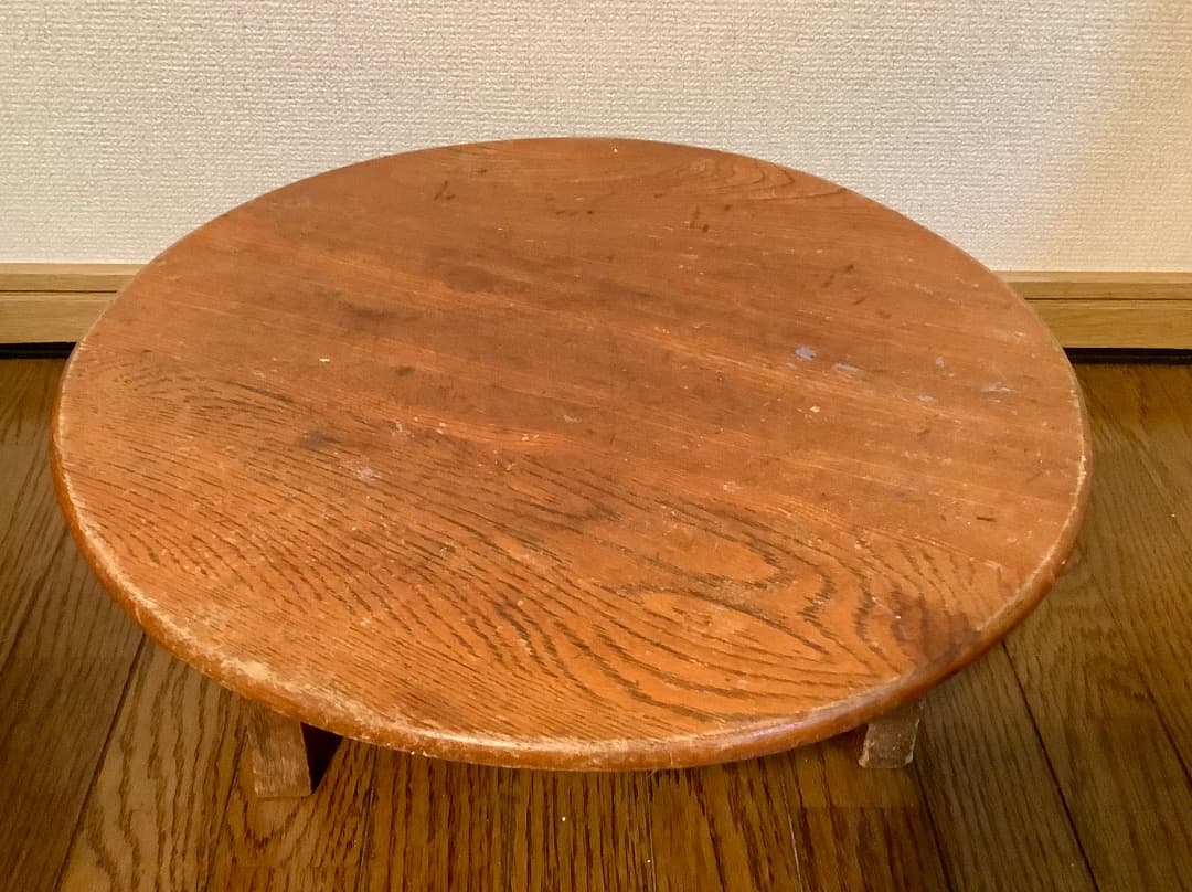昭和レトロ】ミニ ちゃぶ台（折りたたみ式）アンティーク/古道具/骨董