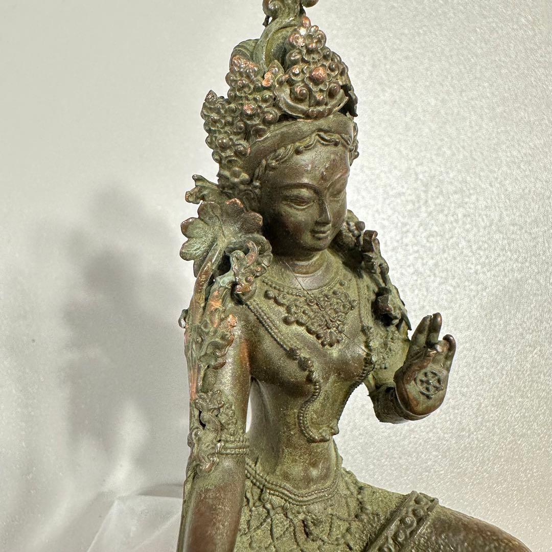 観音菩薩像 蓮華台 美術品