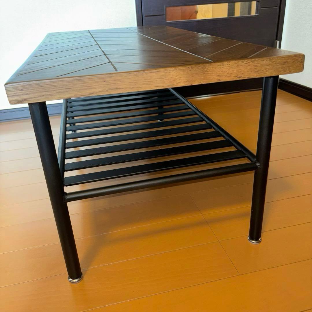 ヘリンボーンデザイン ギネスコーヒーテーブル 幅90cm 関家具