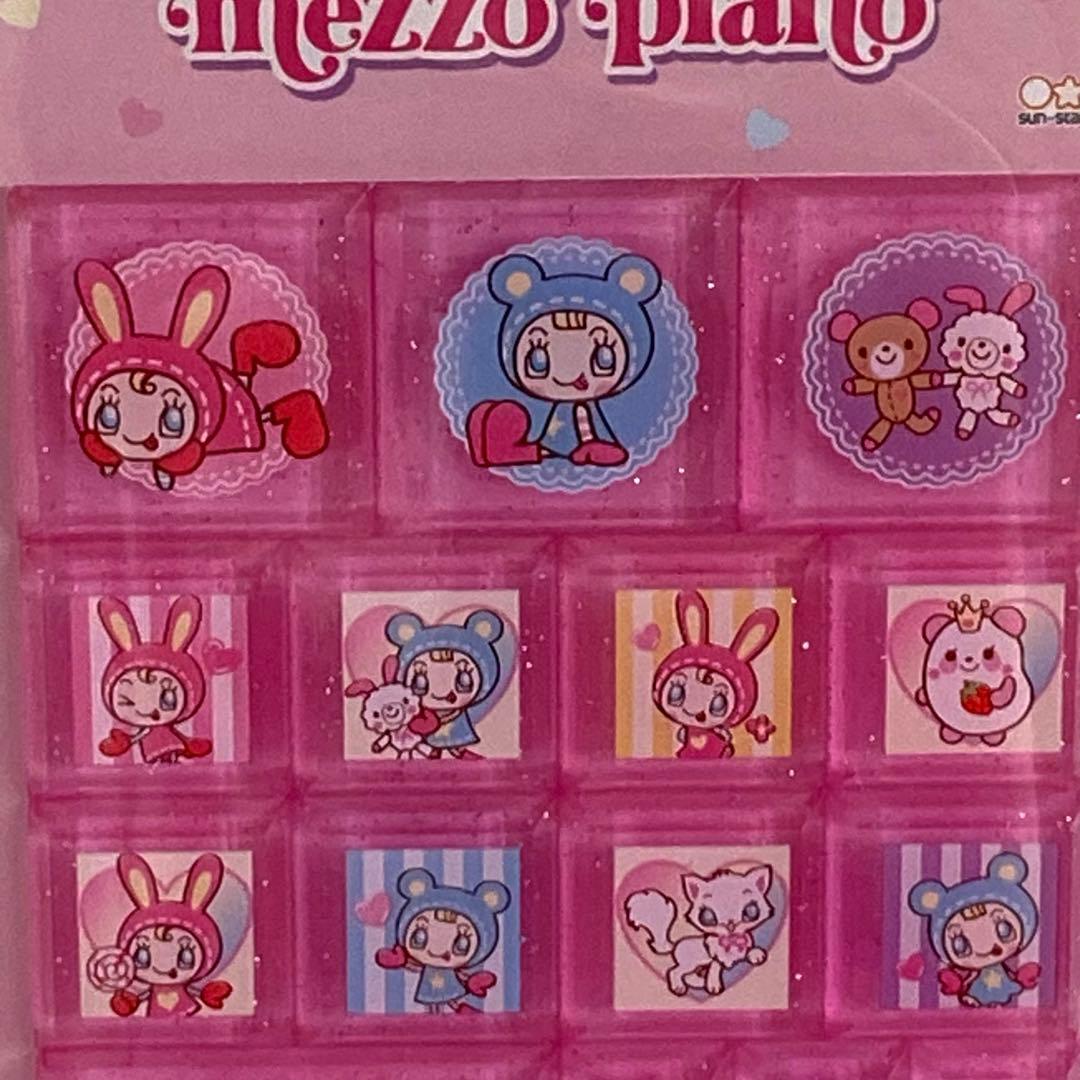 mezzo piano デニムポーチ　カードケース　タイルシールシール