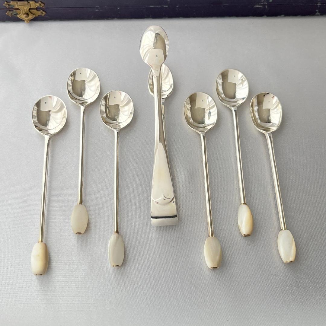 【英国】【白蝶貝】アフタヌーンティーカトラリーセット 専用ケース