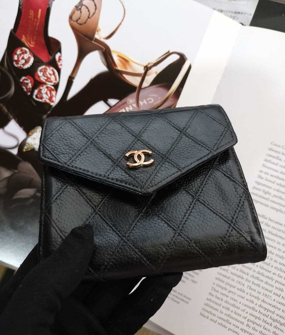 ♥シャネル♥ビコローレ ダブルホック折財布