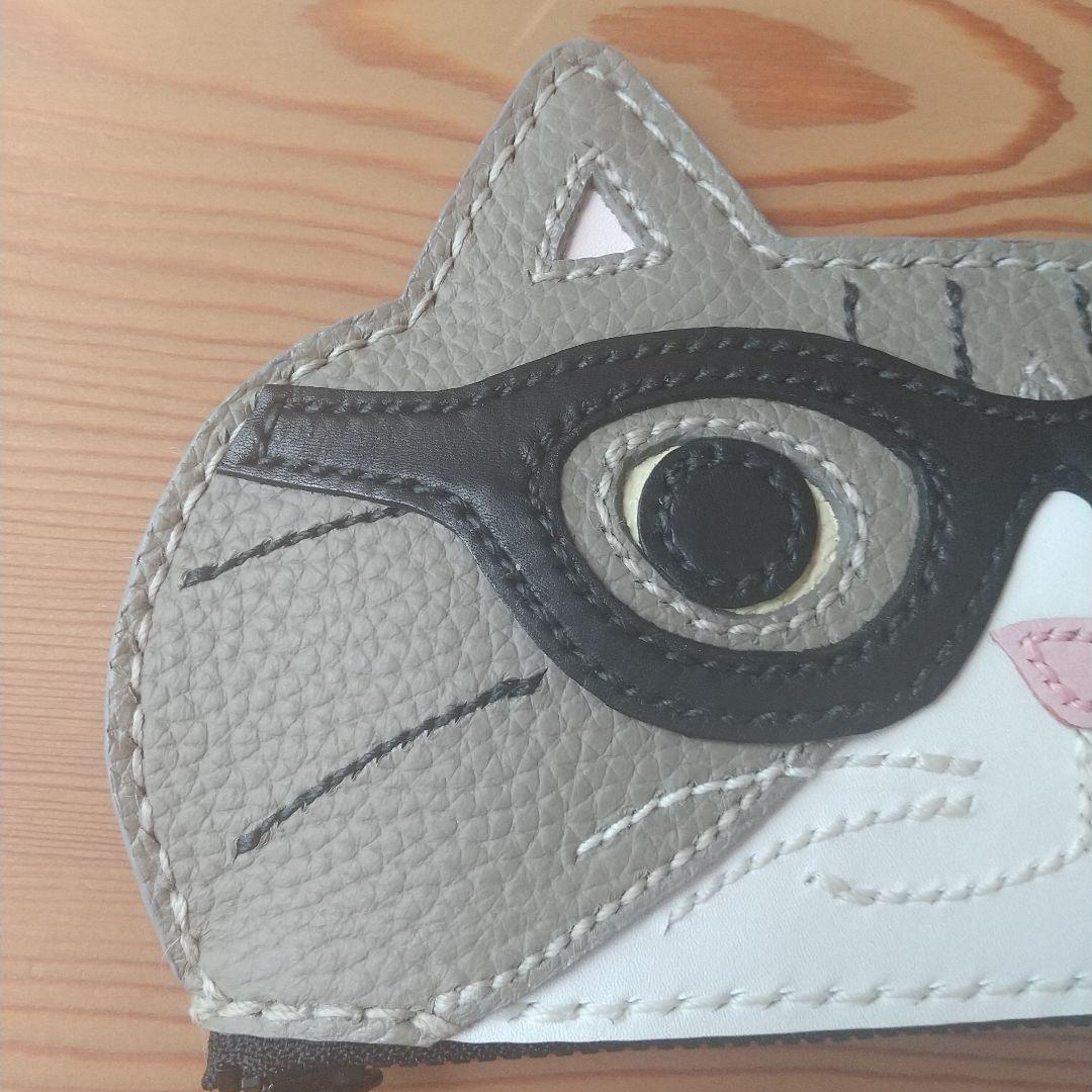 猫のメガネケース K.TAMAO作 全て手縫いのハンドメイド 姫路レザー