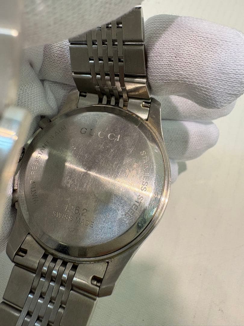 GUCCI 126.2 黒文字盤　クロノグラフ 腕時計