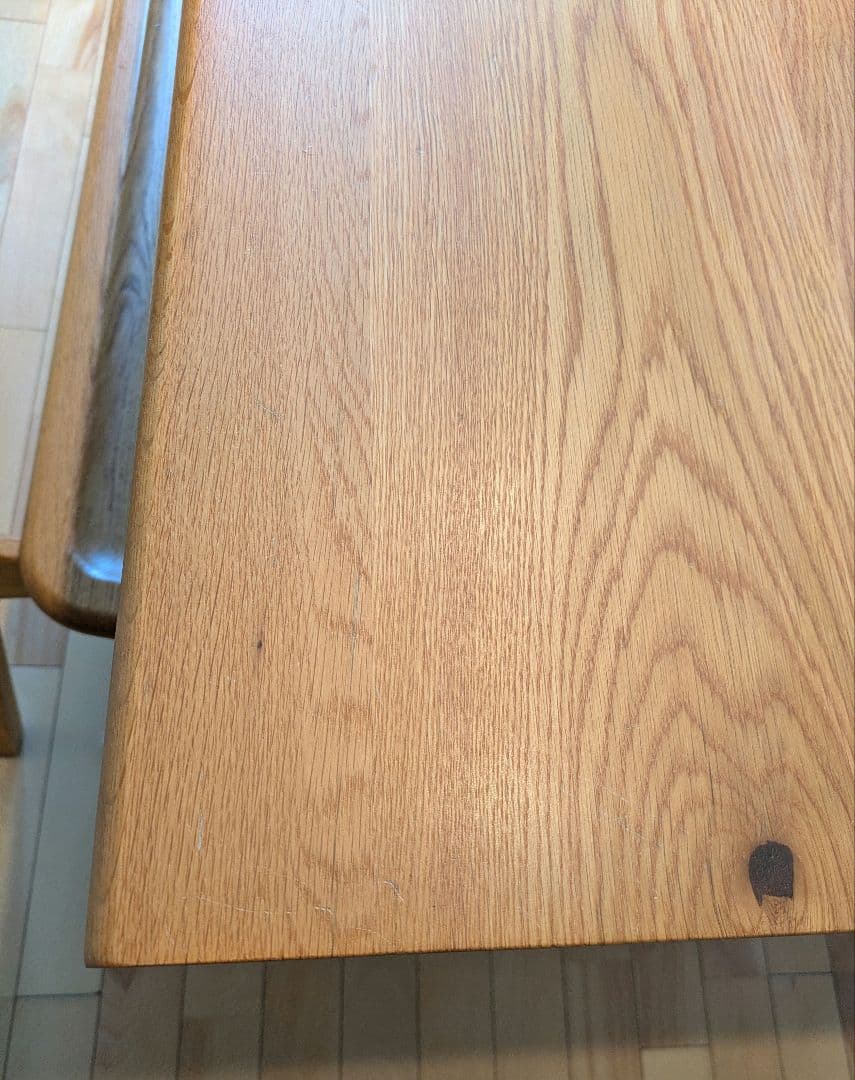 筑波産商　響き150ダイニングテーブル 木製オーク材