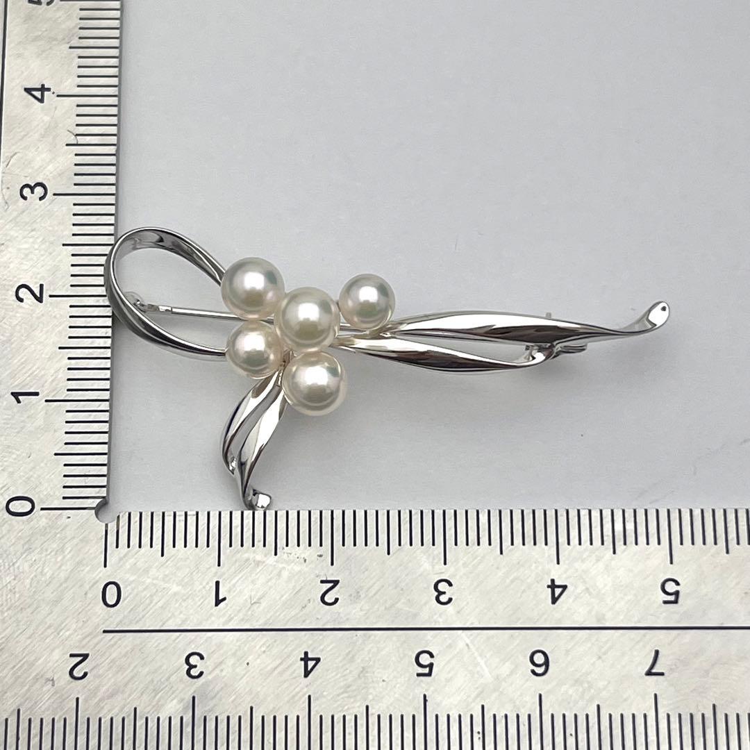 美品 最高級】ミキモト ブローチ パール リーフ 皇室御用達 9珠 正規品