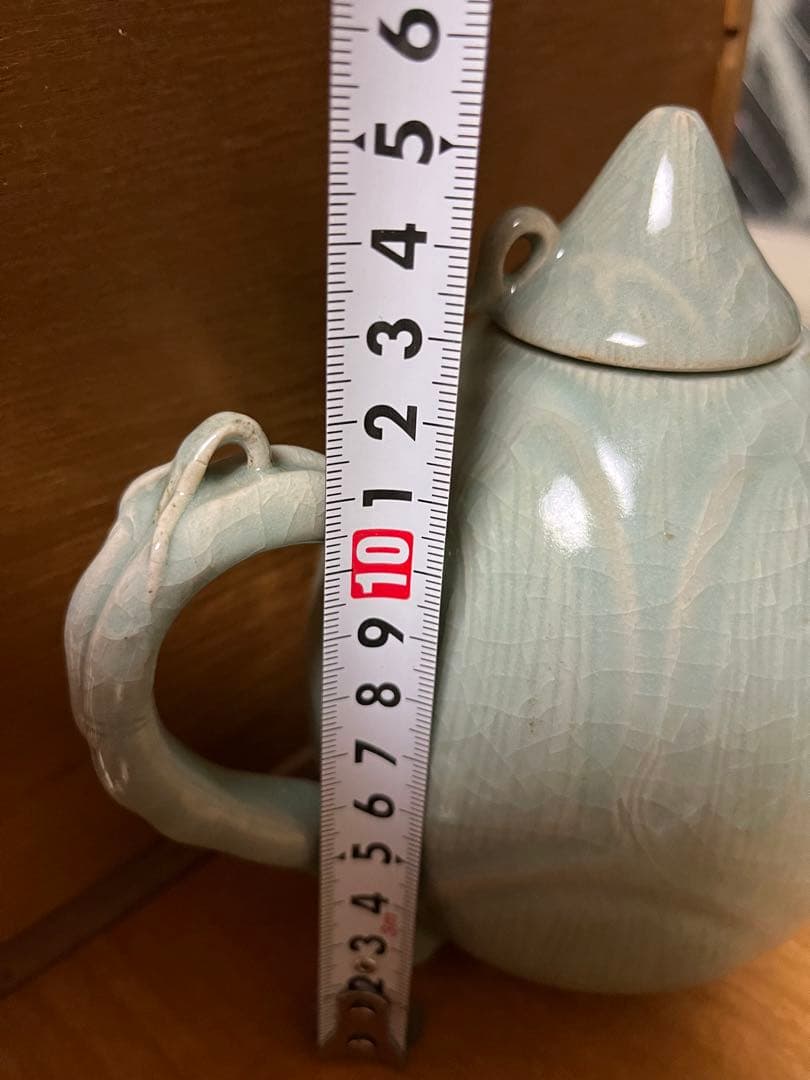 時代高麗青磁 水注 煎茶道具 水差し 青磁置物 アンティーク 工芸品