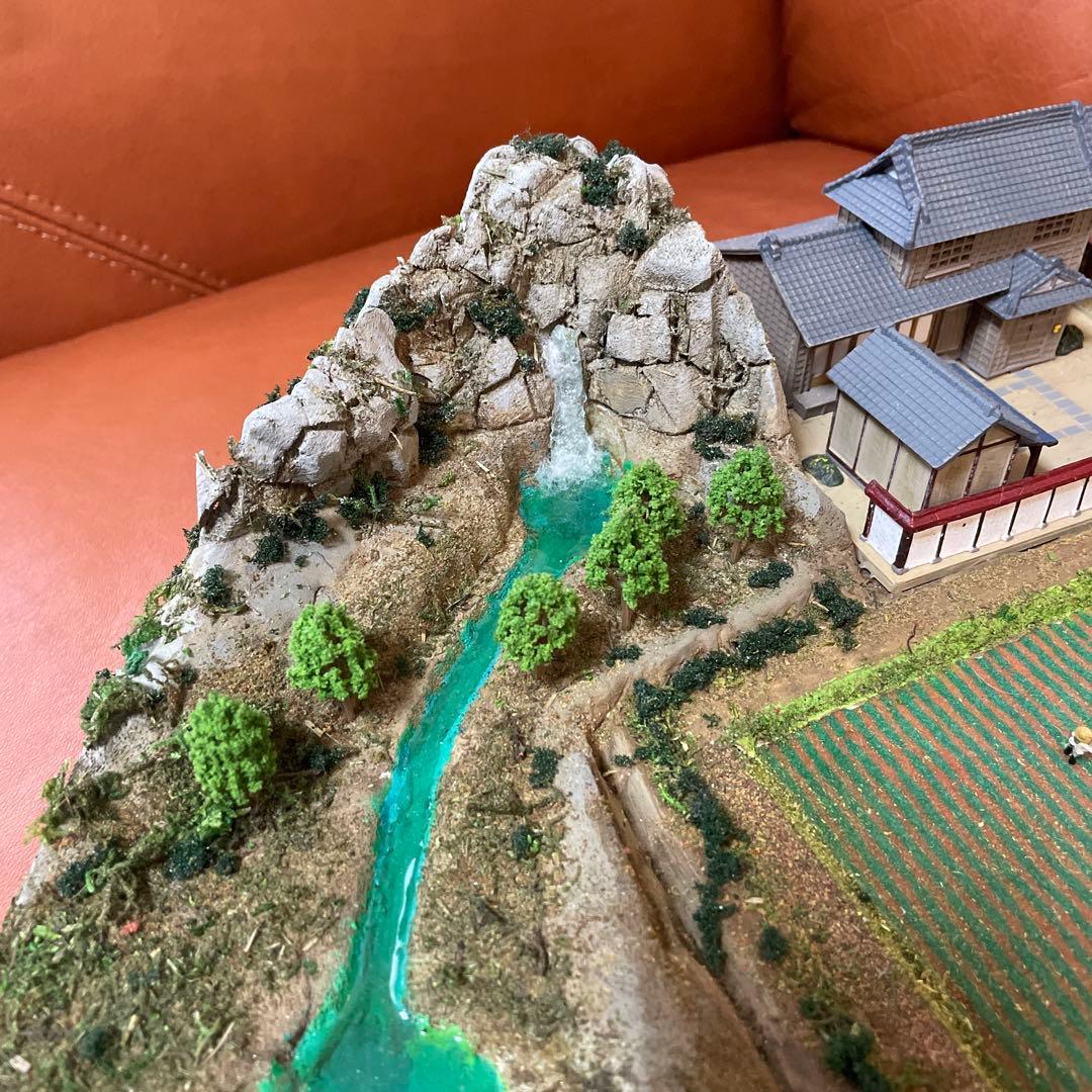 Nゲージ ジオラマ 田舎の風景 44cm×38cm