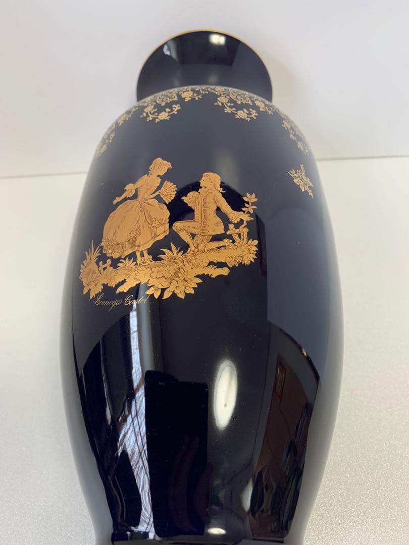 《美品》《送料無料》⭐︎LIMOGES CASTEL フランス製　22金　花瓶♪⭐︎