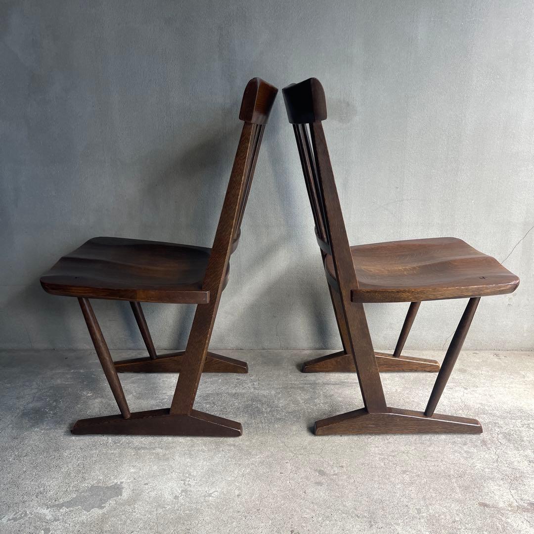 廃盤 希少オールドヴィンテージ柏木工ダイニングチェア