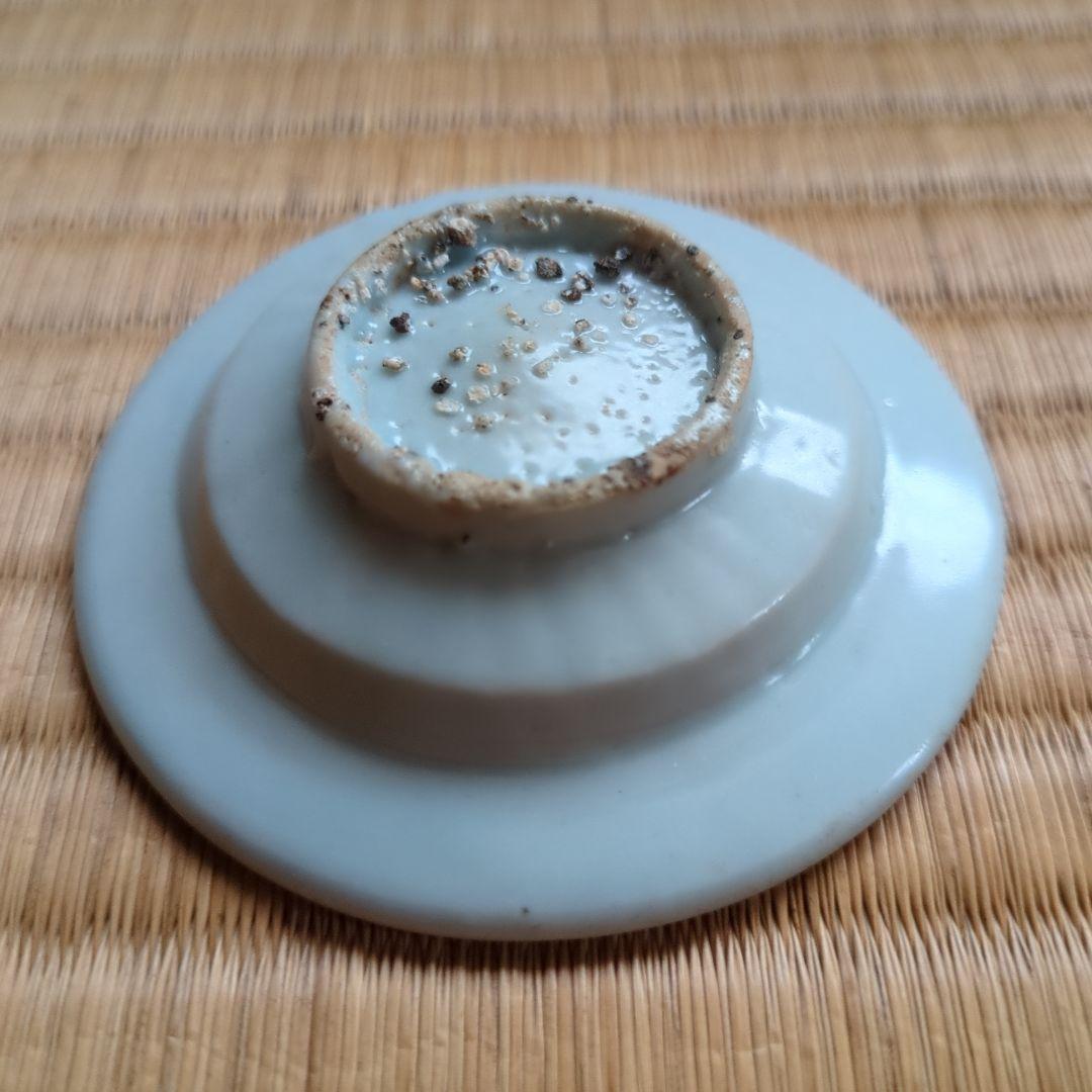 白磁皿 木箱付き 直径約10cm 骨董品 李朝初期 白磁 折縁