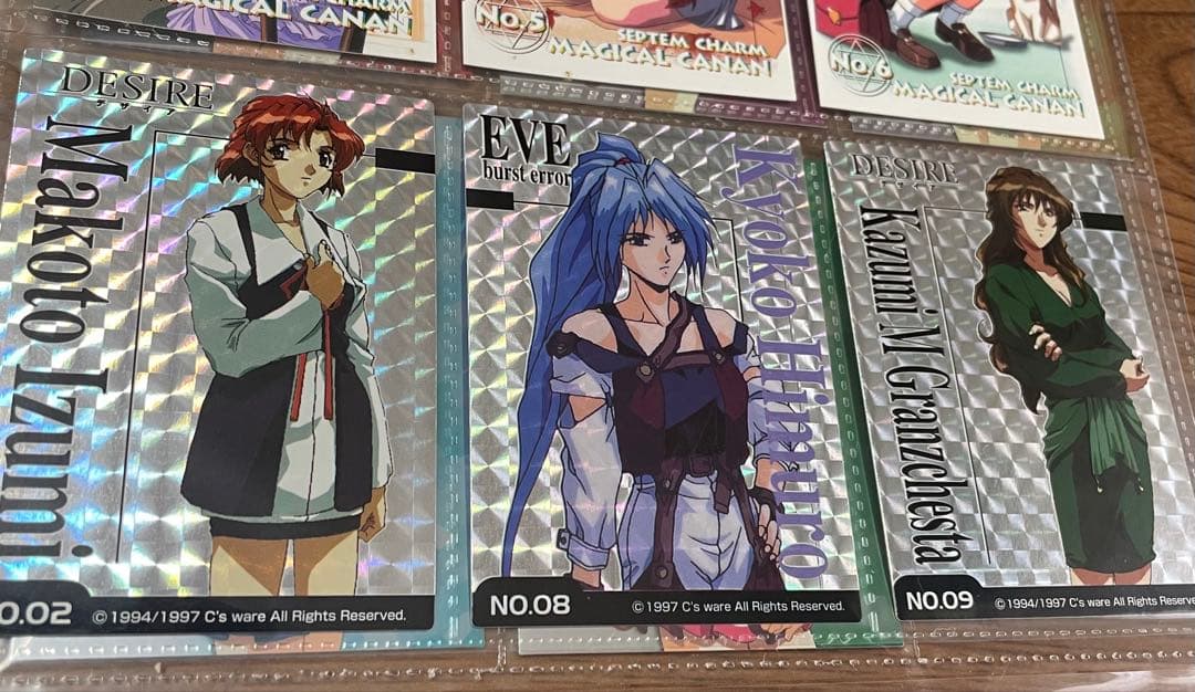 EVE burst error DESIRE トレーディングカード3枚 - メルカリ