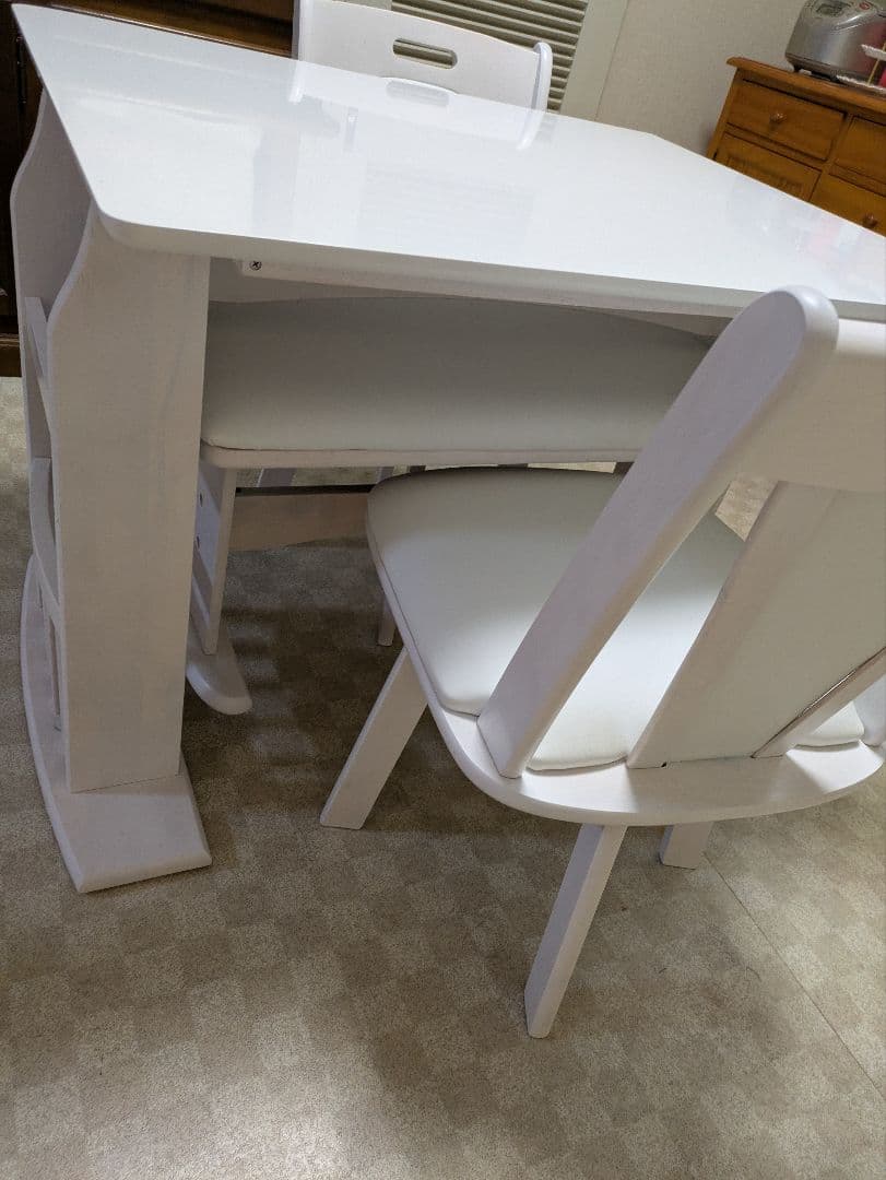 ｍ♡伸長式ダイニングテーブルセット （取りに来て頂ける方お願い致します)